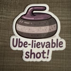 Ube-lievable sticker