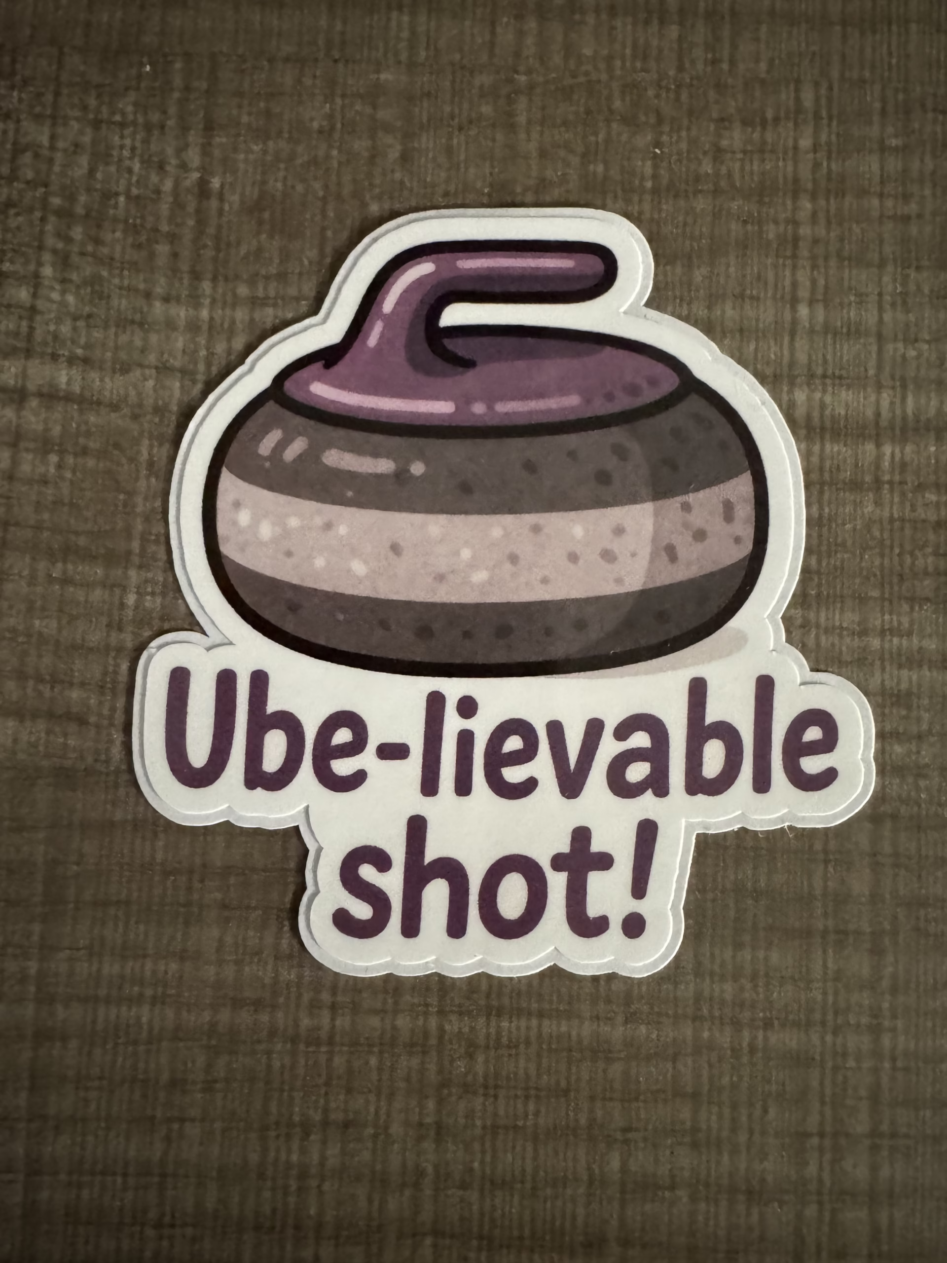 Ube-lievable sticker
