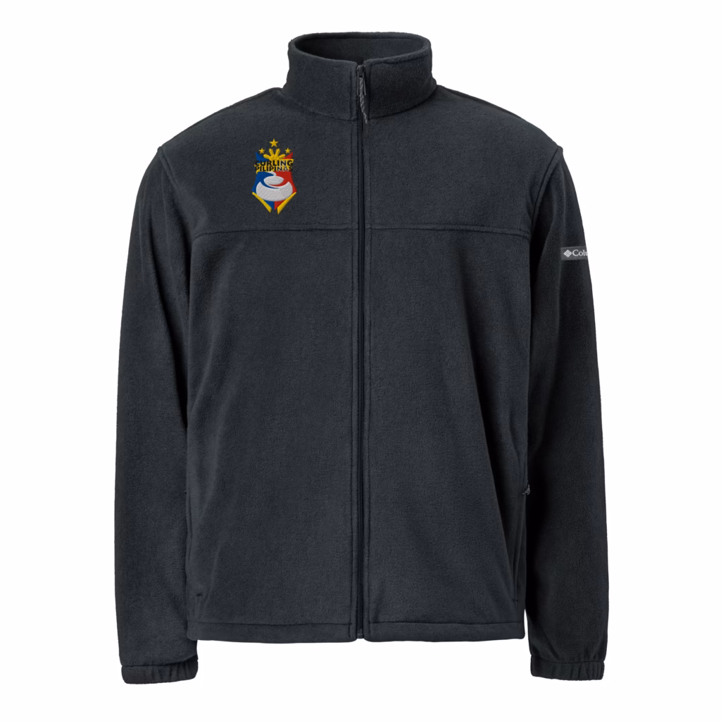 Curling Pilipinas embroidered unisex Columbia fleece jacket