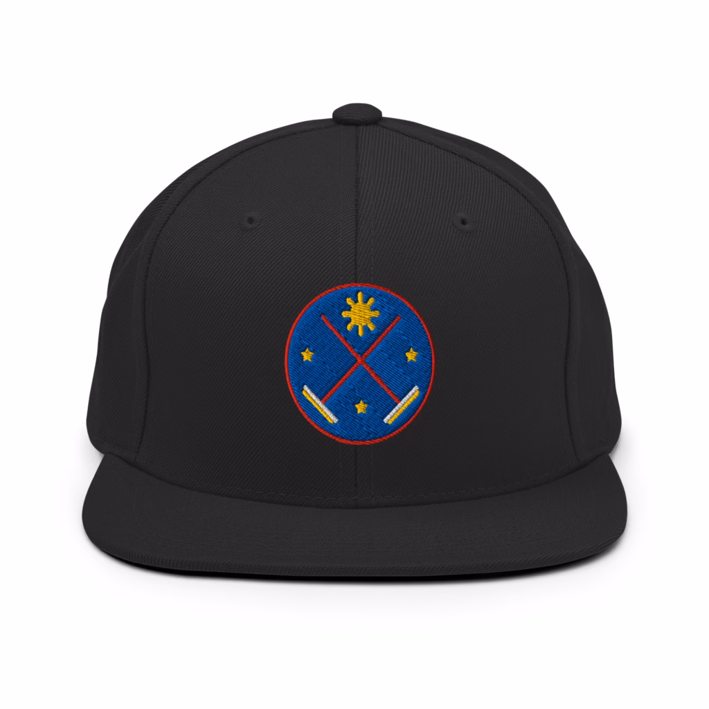 Crossed Brooms Embroidered Snapback Hat