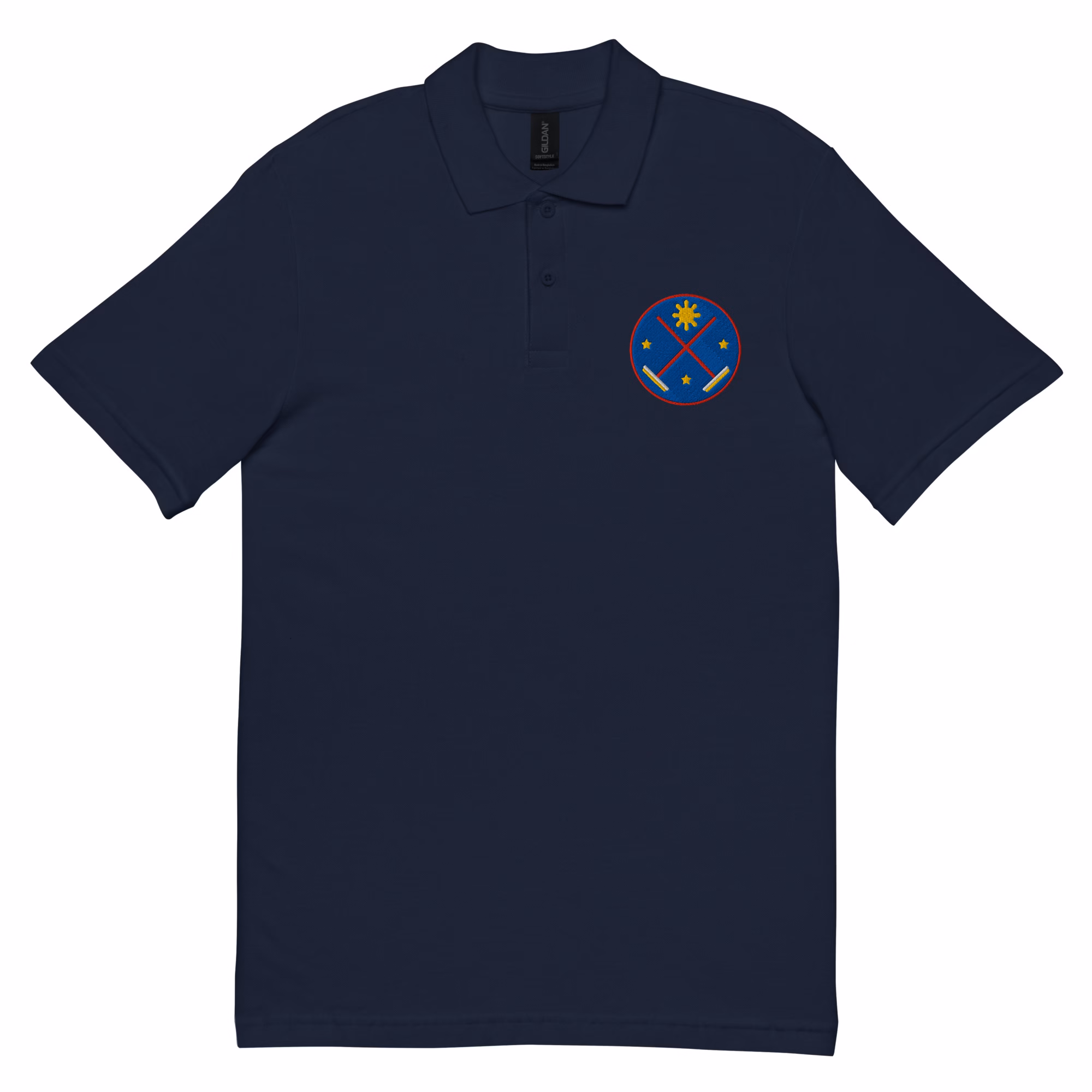 Crossed brooms unisex polo shirt - Image 3