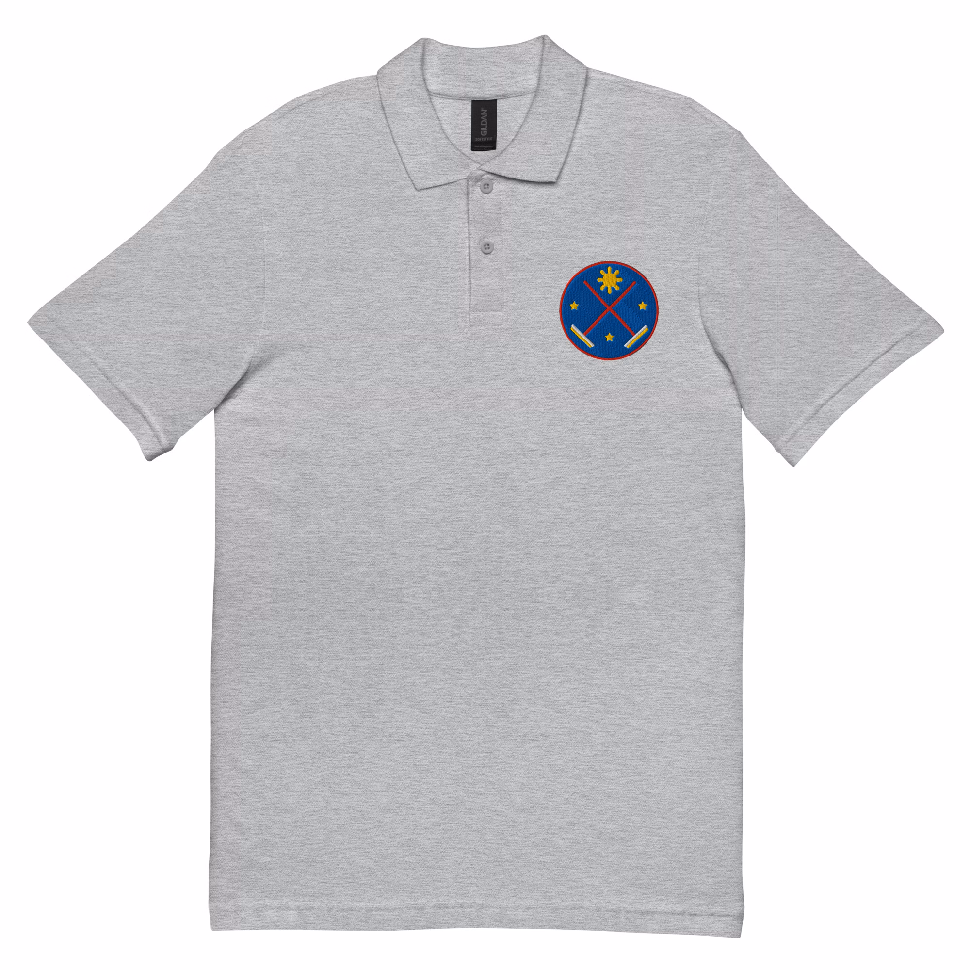 Crossed brooms unisex polo shirt - Image 4