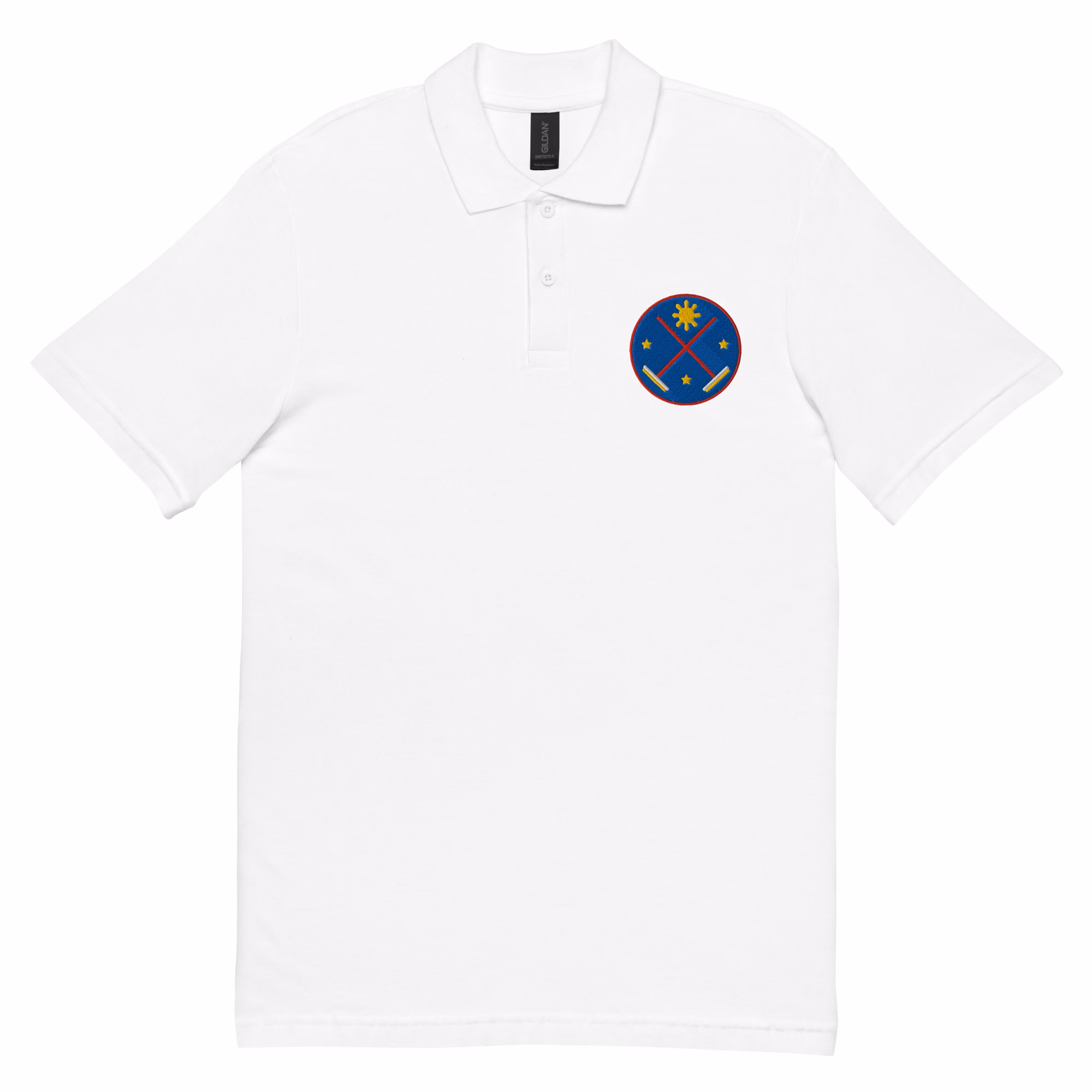 Crossed brooms unisex polo shirt - Image 2